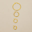 Orecchini CERCHIO BASIC personalizzabili