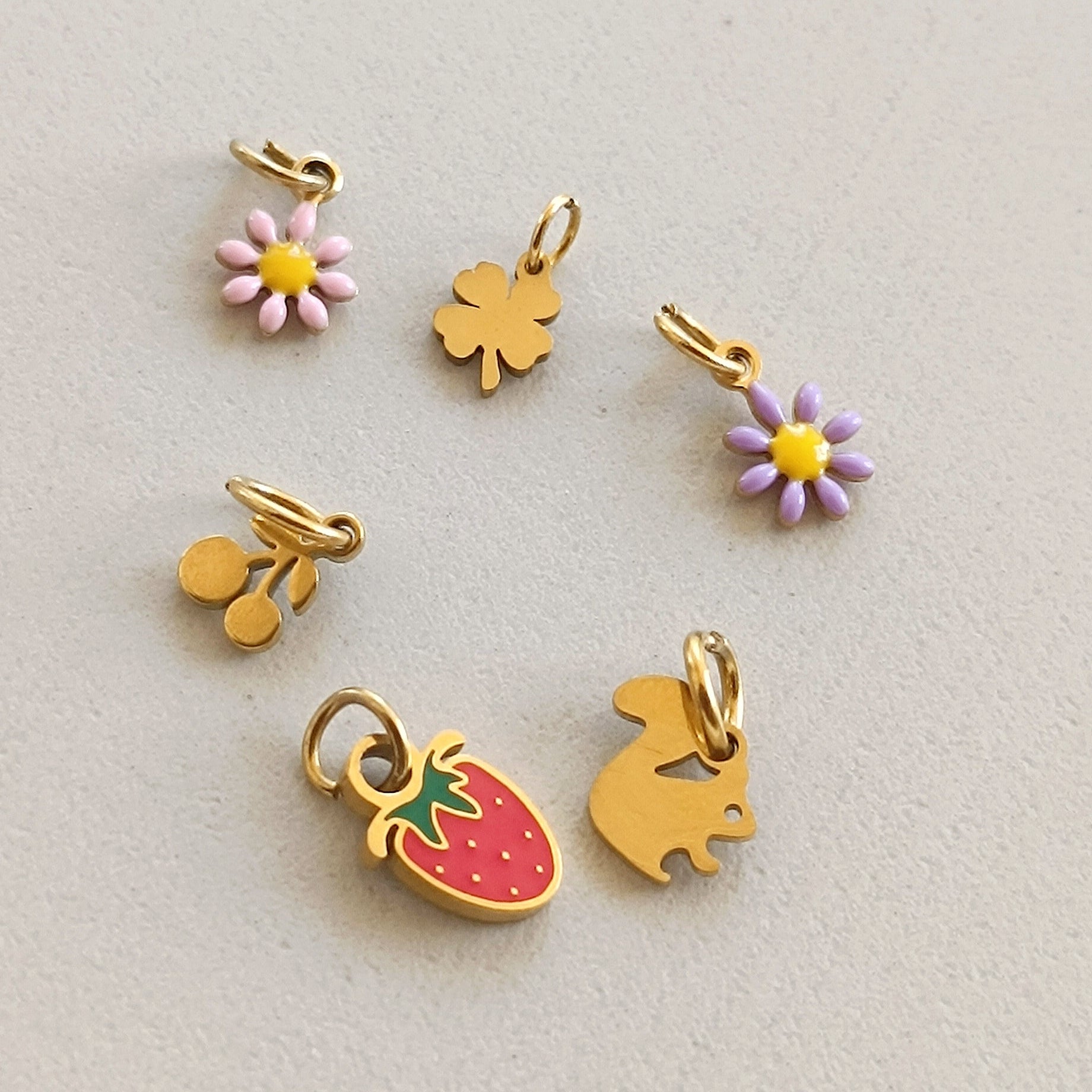 Charm Fiore Margherita bianca